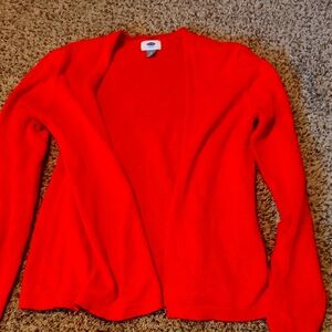 Old Navy Women's Bright Orange Cardigan